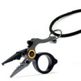 thumbnail image 5 of Fishing Plier Fish Hook Remover Ring Opener Crimping Plier Aluminum Alloy Red Black, 5 of 7