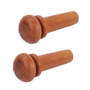 2Pcs High Quality Jujube Wood Violin Tail Endpin Musical Instrument Accessories(Type B)