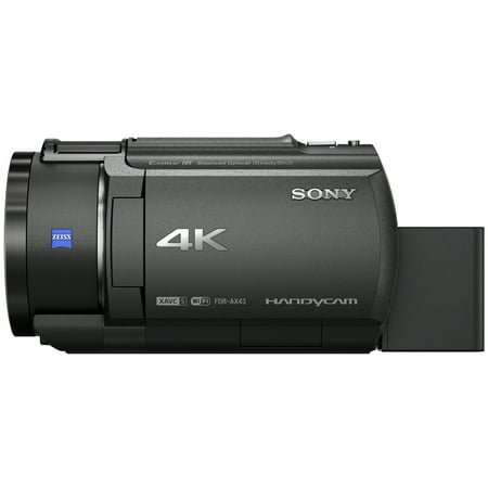 Sony - AX43A 4K Handycam with Exmore R CMOS sensor camcorder - Black