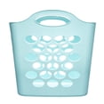 thumbnail image 6 of Mainstays Flexible Plastic Laundry Basket, Aqua Sparkle, 6 Pack, 6 of 6