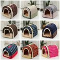 thumbnail image 2 of Pet Bed Dog House Kennel Soft Tent Indoor Enclosed Warm Plush Sleeping Nest Basket with Removable Cushion Travel Dog Accessory ShopWise Round, 2 of 21