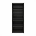 thumbnail image 4 of Furinno Rail 5-Tier Open Shelf Bookcase, Blackwood, 4 of 6