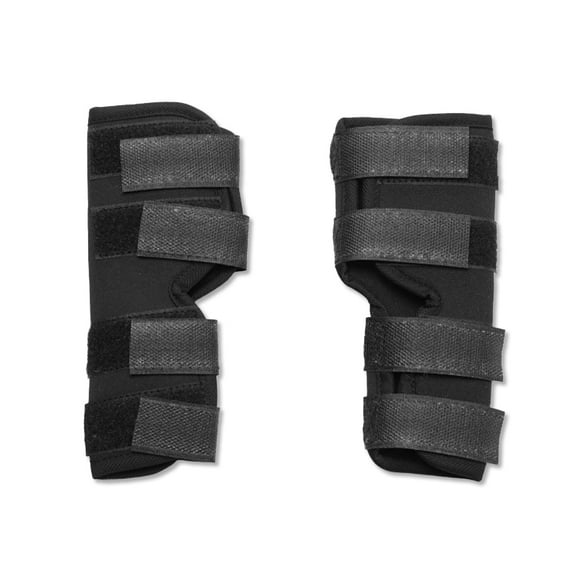 Protectores de piernas para mascotas Recuperación Rodilleras ajustables Soporte Protección Estabilidad Envolturas a prueba de lameduras Pequeño Mediano Negro S 2 piezas kenally PT000579-04