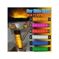 thumbnail image 5 of 20Pcs 12V-24V 3.8" 6 LED Front Rear Side Marker Indicator Lights LED Lamp Indicator For Car Truck Trailer Lorry Bus -White/Red/Amber/Blue/Green, 5 of 5