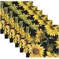 thumbnail image 6 of GZHJMY Watercolor Sunflowers Cloth Napkins Washable Napkin for Dinner Table Decorative for Home Dinner Restaurant Parties 20 Inch 4 Pack Decorative Washcloths, 6 of 7