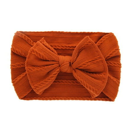 

Luiryare Toddler Girls Baby Big Bow Hairband Broad Headband Stretch Turban Knot Head Wrap