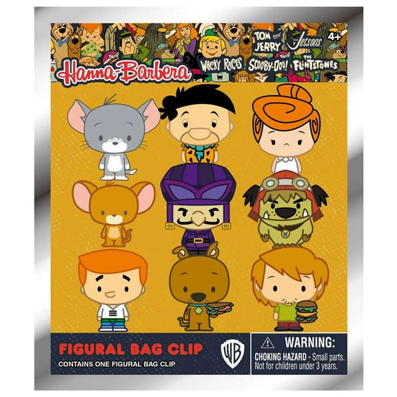 3D Figural Keyring Hanna Barbera Series 1 Mystery Pack (1 RANDOM Figure)