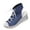 Light Blue, variant on Women's High Heel Fashionable Canvas Shoes High Tube Lace Up Wedge Edge Slope Angle Shoes Women's Fashionable Casual Versatile Thick-Soled Spring And Summer New Style Fashionable Wedge Heel Sandals