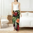thumbnail image 6 of Lsque Watercolor Tropical Flowers Print Women's Pajama Pants, Lounge Pant - Comfortable Home Wear,Elastic Waistband, Stylish Design-X-Large, 6 of 9