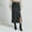 Black, variant on Sentmoon Maxi Skirts Plus Size Split High Waist Boho Skirt Beach Solid Color Slim Breathable Skirt Streetwear 2025 Winter for Business Travel Beige L