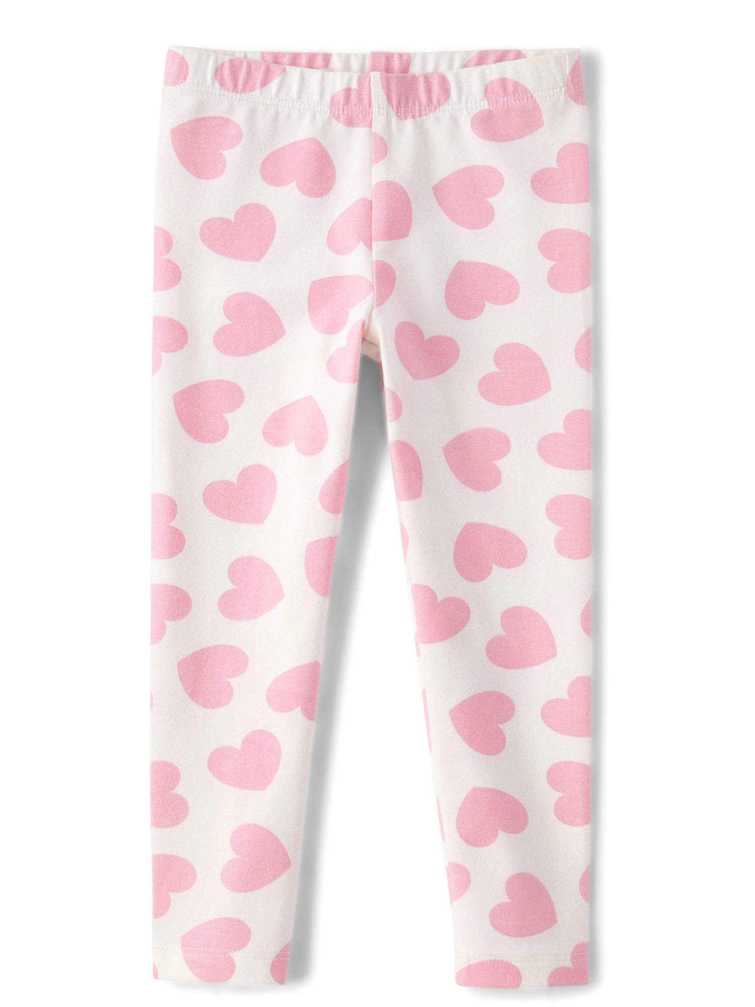 The Children's Place Baby Toddler Girls Everyday Heart Print Leggings, 3-Pack, Sizes 6M-5T