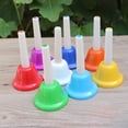 thumbnail image 2 of SEWACC 8Pcs Musical Instruments Handbells for Children Restaurant Use, 2 of 7