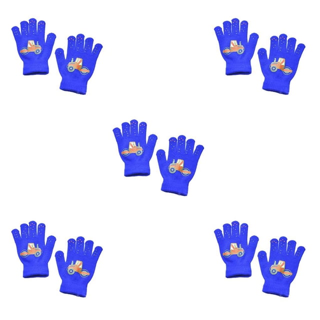 Minnieouse 1 par de guantes para niños pequeños, accesorio de ropa de invierno sencillo, cubiertas para los dedos, patrón térmico para coche, guante de Type2 NO2 Minnieouse CBP333565