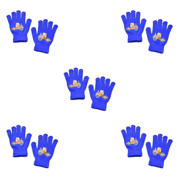 Minnieouse 1 par de guantes para niños pequeños, accesorio de ropa de invierno sencillo, cubiertas para los dedos, patrón térmico para coche, guante de Type2 NO2 Minnieouse CBP333565