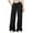 Z3-Black, variant on Bosanter Girls Wide Straight Leg Loose Jogger Sweatpants High Waisted Drawstring Baggy Pants Kids Wide Leg Long Trousers with Pockets, Navy 12-13Y