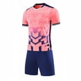 thumbnail image 5 of Kids Soccer Uniforms Mesh Breathable Quick Dry T Shirts and Shorts for Boys Girls Team Gym Game Soccer Jersey 2 Piece Sets 3-15 Years, 5 of 6