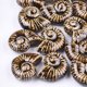 thumbnail image 1 of 20pc Handmade Porcelain Beads Fancy Antique Glazed Porcelain Sea Snail Peru 39~40x30~31x16.5~18mm Hole: 2.5~3.5mm, 1 of 2