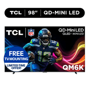 TCL 98" Class QM6K Series QD-Mini LED QLED 4K UHD HDR Smart Google TV (NEW 2025) - 144Hz, Dolby Atmos Onkyo Audio, Halo Control System - 98QM6K