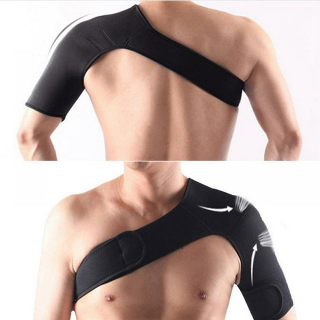 Adjustable Elastic Shoulder Support Brace Basketball Arm Sleeve Men Safety Sports Injury Guard Posture Corrector Back Protector