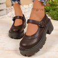 thumbnail image 2 of Chaussures de Marche pour Femmes à Talon Bas, Bout Rond, Tige, Chaussures de Confort d'Extérieur pour Femmes, Noir, 1 Pce, 2 of 9