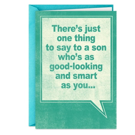 Hallmark Shoebox Funny Birthday Card for Son (Just One Thing to Say)