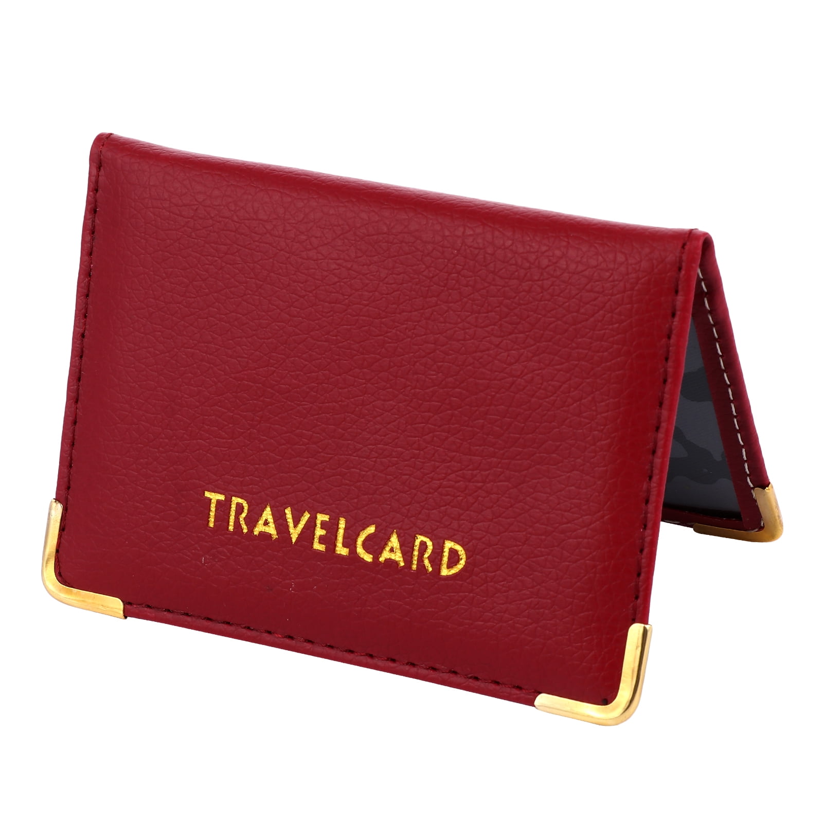 Card Case Holder Credit Wallet Thin Leather Sleeve Bank Travel Cover