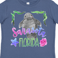 thumbnail image 4 of Inktastic Sarasota Florida Cute Swimming Manatee Boys or Girls Toddler T-Shirt, 4 of 5