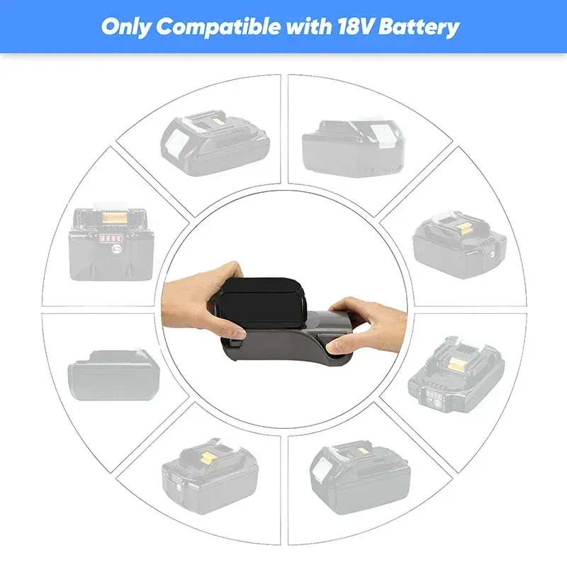 Adapter Converter For Mil*wau*kee 18V Li-ion Battery Replace for Shark-XSBT620 XSBT750 XSBT700 Battery Vacuum Cleaner