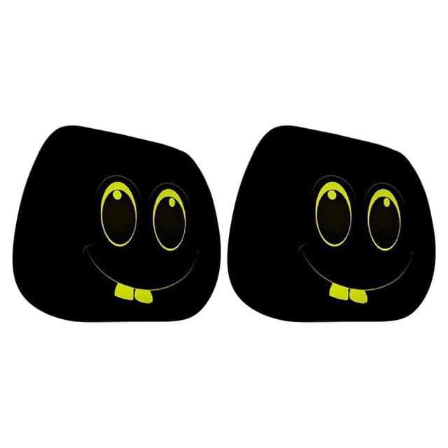 Eoozwa 2PCS Funny Car Print Headrest Cover Universal Stretchy Elastic for Vehicle Seat Protection Easy Install Washable Novelty Interior Accessory