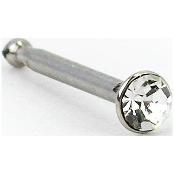 Claire's Women's Silver 20G Nose Stud, Stainless Steel, 1 Pack, 43834