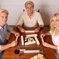 thumbnail image 2 of 4 Pcs Clear Acrylic Mahjong Tile Rack with Magnet Pusher, Mahjong Racks with Pushers | Quick Setup, Ideal for Players, Seniors, Hobbyists, Game Room, Family Gathering, Travel, and Community, 2 of 7