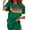 Green, variant on Gamivast Two Piece Sets for Women Striped Color Block Sweatsuit Oversized Short Sleeve Tops and Shorts Lounge Sets Summer Workout Outfits Green S Camisas Para Mujer