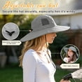 thumbnail image 3 of Solaris Womens Sun Hats UV Protection,Wide Brim Large Bill Flap Sun Hat for Beach Camping Hiking Hunting Fishing, 3 of 6