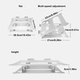 thumbnail image 4 of Support pour Ordinateur Portable 20KG Réglable Ordinateur Portable Support de Tablette Antidérapant Pliable Argent, 4 of 10