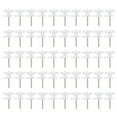 thumbnail image 1 of 50pcs Photo Frame Hooks Picture Frame Hanger Nails Hanger Accessories (White), 1 of 6