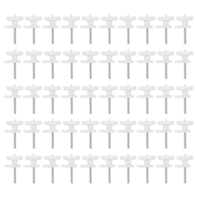 50pcs Photo Frame Hooks Picture Frame Hanger Nails Hanger Accessories (White)