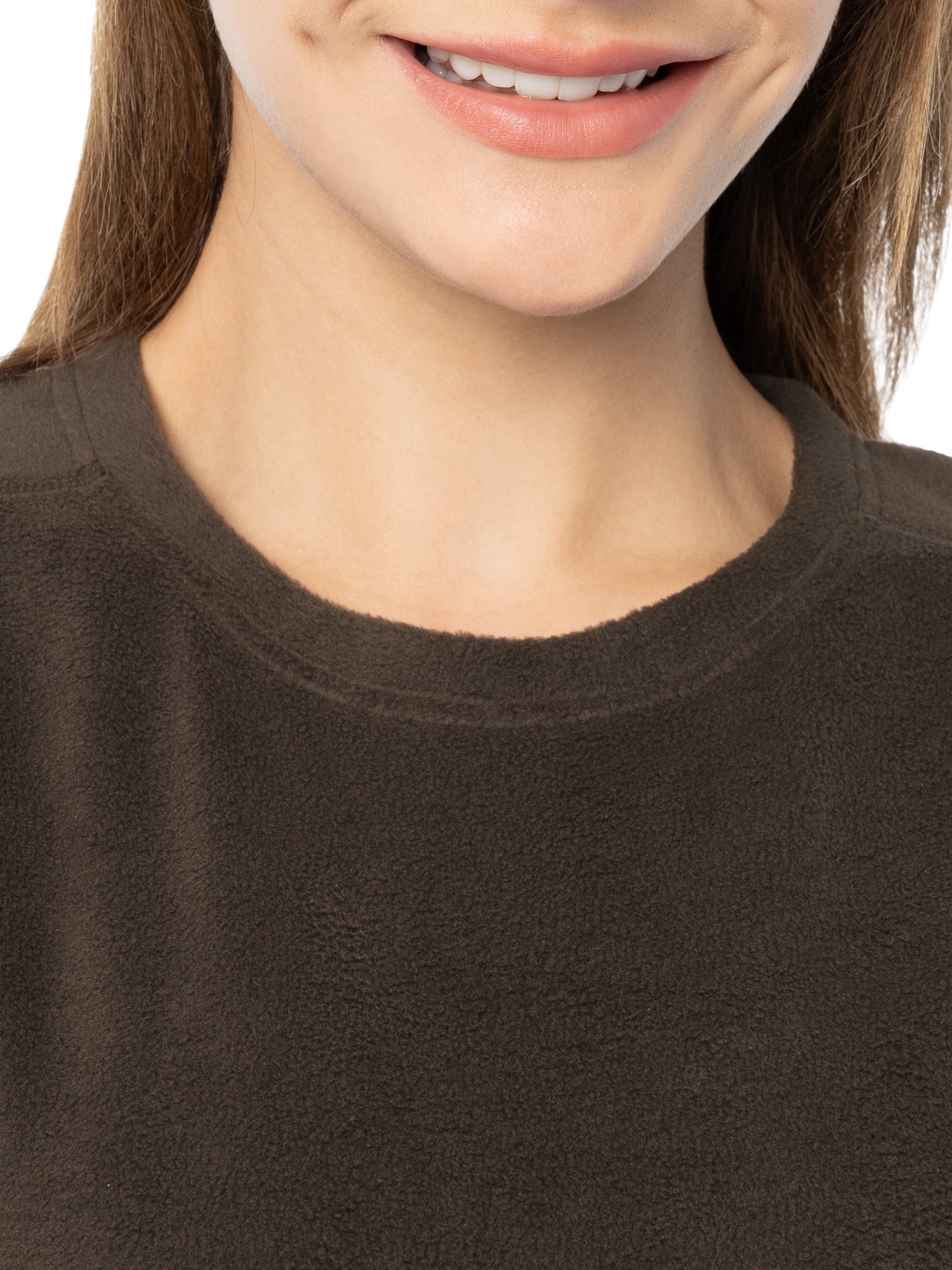 Fruit of the Loom Women's Stretch Fleece Thermal Top and Bottom Set, Sizes S-4X
