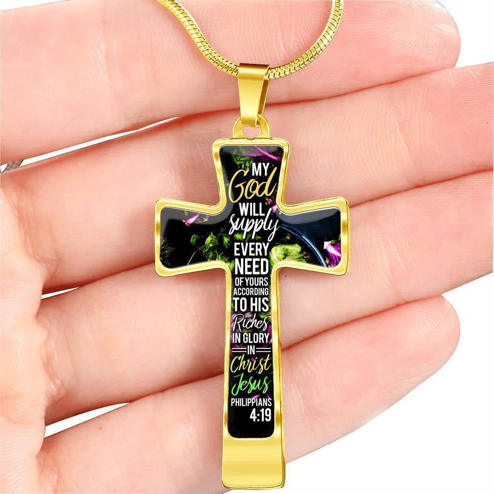 Express Your Love Gifts Philippians Bible Verse Jewelry Cross