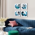 thumbnail image 2 of Islamic Wall Art Abstract Moon Phases Wall Decor Watercolor Mosque Palm Tree Canvas Prints Pictures Muslim Painting Prints Posters Islam Home Decor for Living Room Bathroom Decorations 14x14 4Pcs, 2 of 6