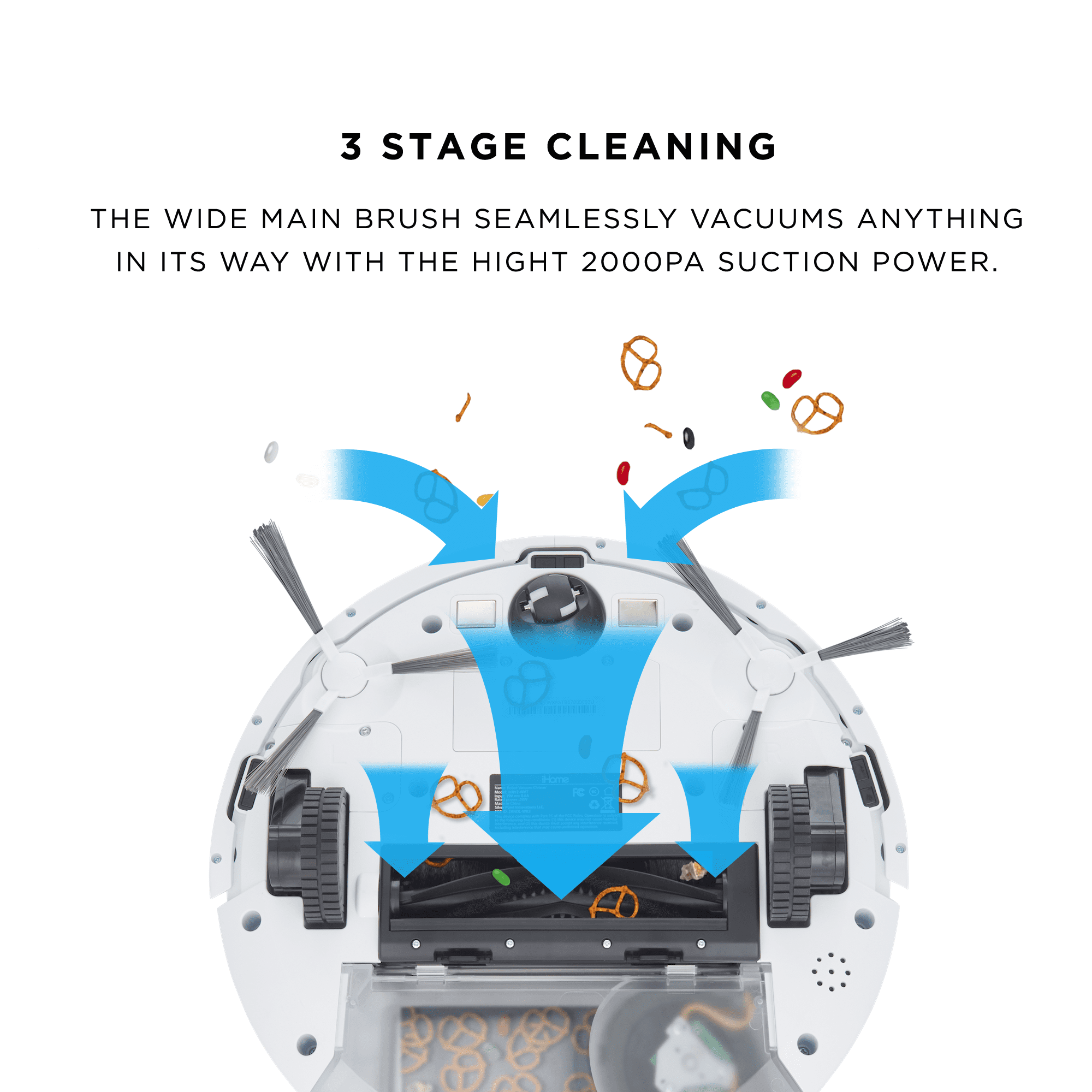 iHome AutoVac Eclipse G All in One Robot Vacuum and Mop, Homemap Navigation, Wi-Fi/App Connectivity