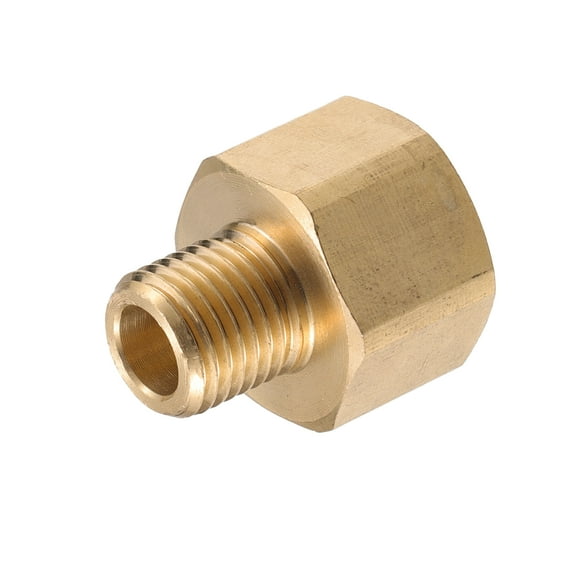Unique Bargains Pressure Washer Connector Fitting G1/2" to M14x1.5 Male and Female Hose Adapter Accessories Brass