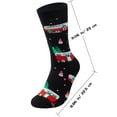 thumbnail image 5 of Fun Christmas Socks for Men - Funny Xmas Gifts for Men and Women Novelty Cozy Unisex Crew Cotton Sock Set, 5 of 5