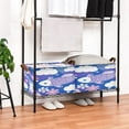 thumbnail image 4 of Whimsical Oceanic Floral 16.9x11.4x10in Foldable Open Home Storage Bins Durable Water Resistant Shelf Baskets, 4 of 8