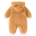 thumbnail image 5 of KJameas Baby Boys Girls Jumpsuit Fuzzy Fleece Bear Hooded Zip Up Footed, 5 of 5