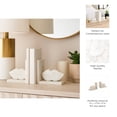 thumbnail image 5 of Bookends Shelf Decor for Book Accessories - Chic Heavy Duty Sculpted Marble Lips Bookends for Office, Desk, or Home Library - Decorative Bookends Ideal for Book Organization - Set of 2, 5", White, 5 of 10