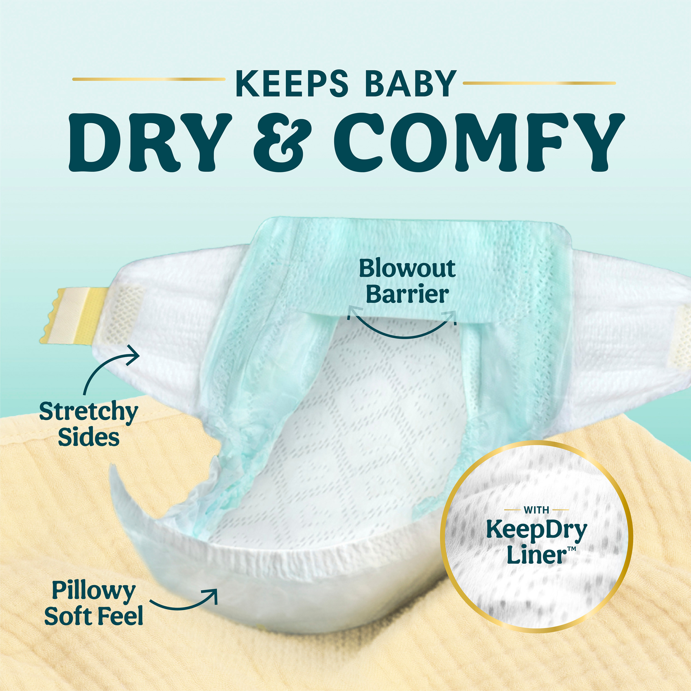 Pampers Swaddlers Size 5 Diapers, Fragrance Free, 100 Count photo 2