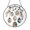 Acrylic 3.5 Inch, variant on Floral Egg Tree Stained Glass Style Window Suncatcher Hanging Decor, Botanical Decorative Glass Panel Art for Spring Seasonal Window Ornament