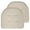 Pinstripe Taupe, variant on Pinstripe U Shaped Memory Foam Chair Pad Blue 2 Pack