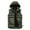 Army Green, variant on Men Big and Tall Puffer Vest Sleeveless Zip Up Hooded Jackets Coat 2025 Casual Lightweight Fashion Streetwear with Pockets Lightning Sales Black XXXL