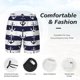 thumbnail image 3 of Fotbe Anchors Traje de Baño para Hombre – Shorts de Natación de Secado Rápido con Forro y Bolsillos-Large, 3 of 6